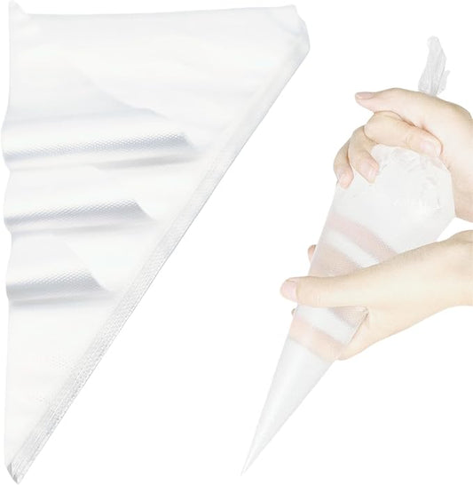 15 Inch Piping Bags 200 Pack - Disposable Pastry Bags - Thick Anti-Burst Pastry Icing Frosting Piping Bags For Decorating Cupcakes Cakes Cookies (15 Inch-200 Pack)