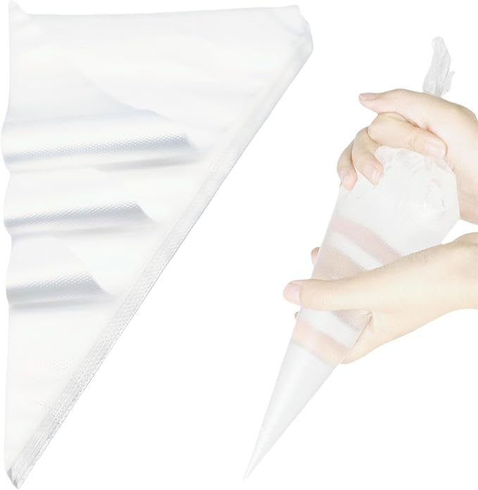 15 Inch Extra Large Piping Bags 100 Pack - Disposable Pastry Bags - Thick Anti-Burst Pastry Icing Frosting Piping Bags For Decorating Cupcakes Cakes Cookies (15 Inch-100 Pack)
