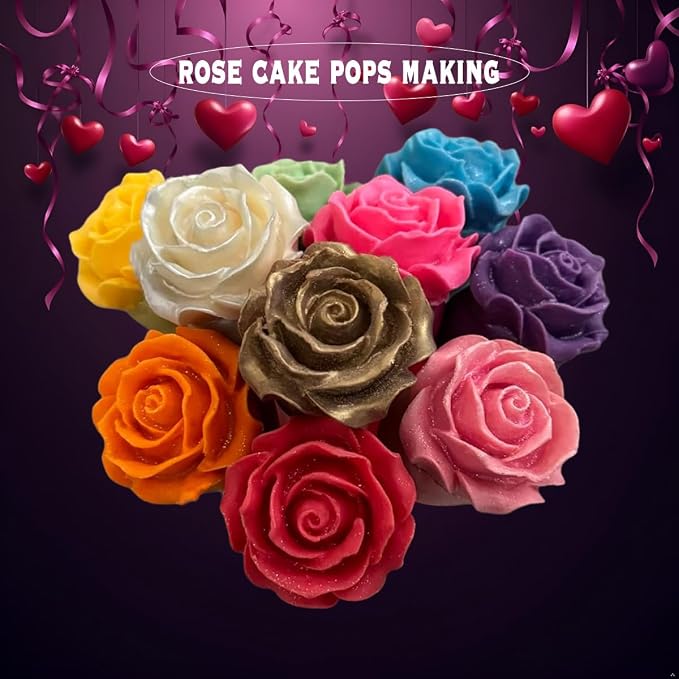 2PCS Rose Flowers Silicone Molds Cake Chocolate Mold Wedding Cake Decorating Tools Fondant Sugarcraft Cake Molds