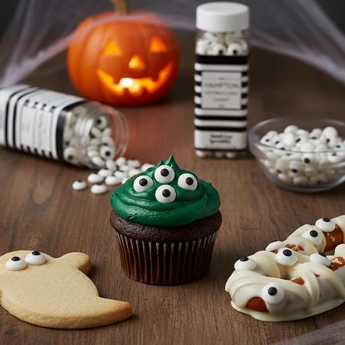 Small Eye Sprinkles 4.4 oz, Candy Eyes, Candy Eyeball Sprinkles For Cake Decorating, Baking, Ice Cream & More, The Hampton Candy Company