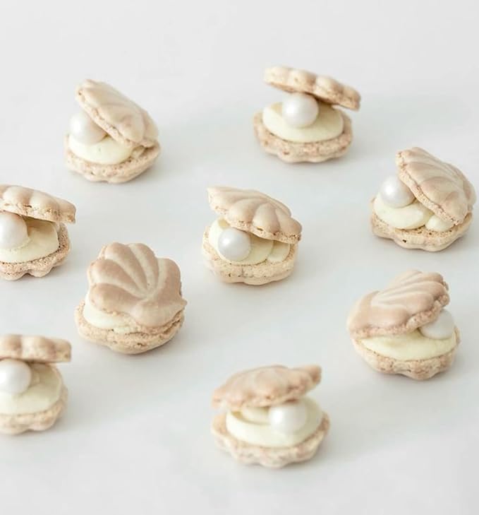 Edible White Pearl Sugar Sprinkles,4,7,10,14mm Candy Pearls Ideal for Baking, Cake and Cupcake Toppers, Cookie Decoration, Ice Cream Topping, Wedding Shower Valentines Halloween Christmas, 8.5 oz