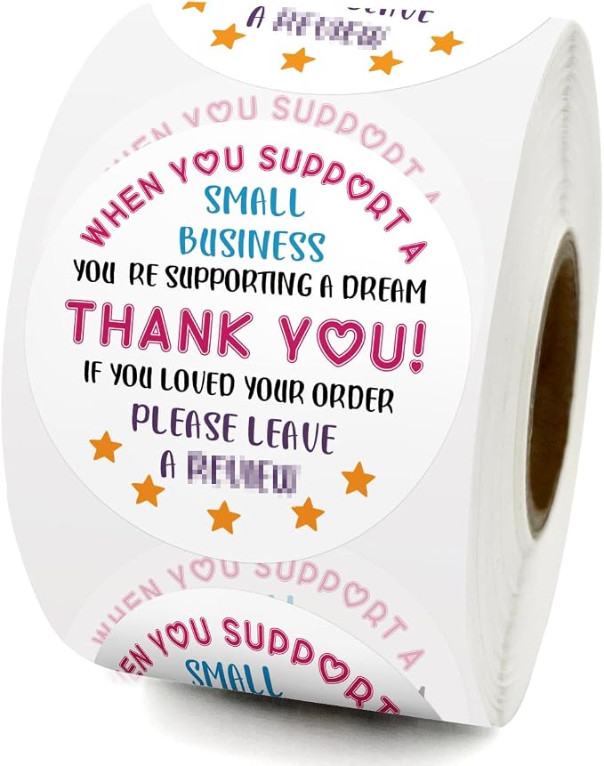 500 PCS If You Love Your Order Cute Small Business Stickers, Thank You Sticker, Bakeries Sticker, Handmade Small Business Envelopes Stickers, Gift Bags Packaging Labels