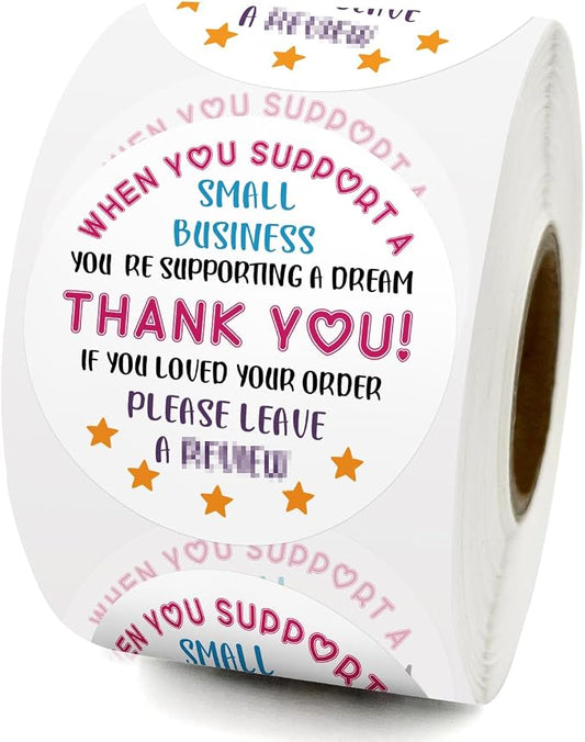 500 PCS If You Love Your Order Cute Small Business Stickers, Thank You Sticker, Bakeries Sticker, Handmade Small Business Envelopes Stickers, Gift Bags Packaging Labels