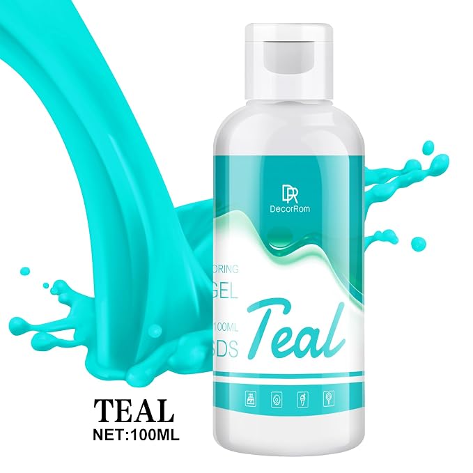 Gel Food Coloring - Vibrant Gel Food Coloring for Baking, Cake Decorating, Easter Egg - Concentrated Flavorless Edible Food Color Dye for Icing, Fondant, Drinks, Cookie, DIY Crafts - 4.5 oz (Teal)