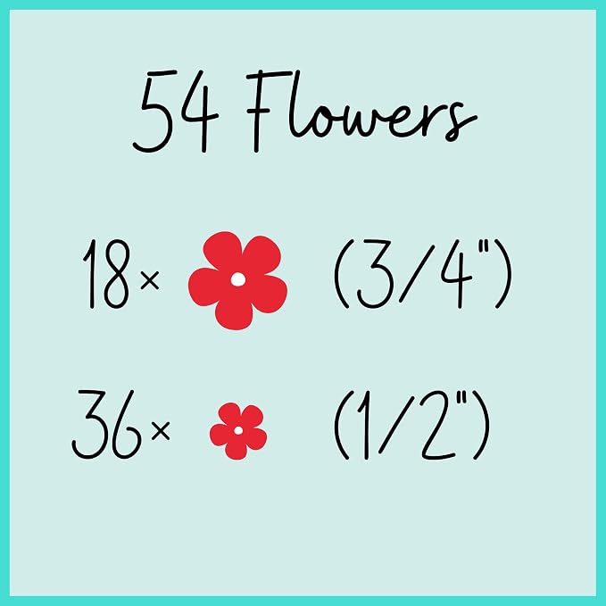 Royal Icing Blossoms | Icing Flowers | Mini Edible | Edible Roses | White Blossoms | Icing Shapes | Sprinkle Mix | Cake Sprinkles | Wedding Flowers | Bulk Sprinkles | by Simply Sucré (162 Flowers, Red Blossoms)