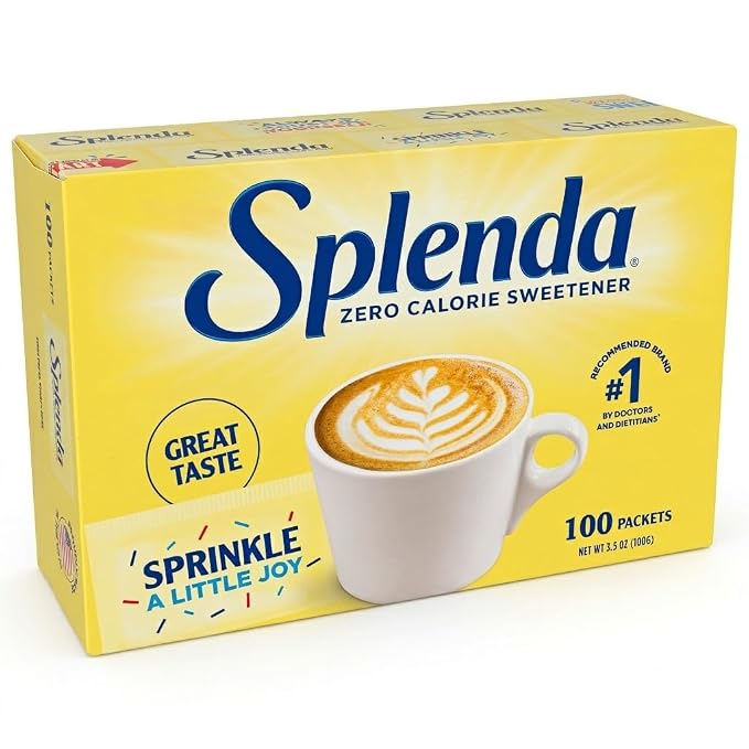 SPLENDA Zero Calorie Sweetener, 100 Count Packets