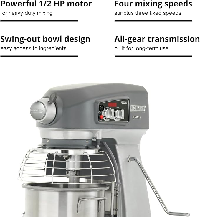 Hobart HL120-1STD Legacy Tabletop Stand Mixer - 12 Qt.