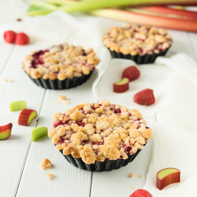 Zenker Non-Stick Carbon Steel Mini Tart Pans, 4-Inch Diameter, Set of 6