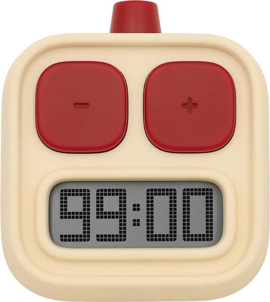 KADAMS Digital Kitchen Timer for Cooking, Countdown & Count-up Productivity, Magnetic for Kids Classroom, Kitchen, Home, School, Office, Yellow