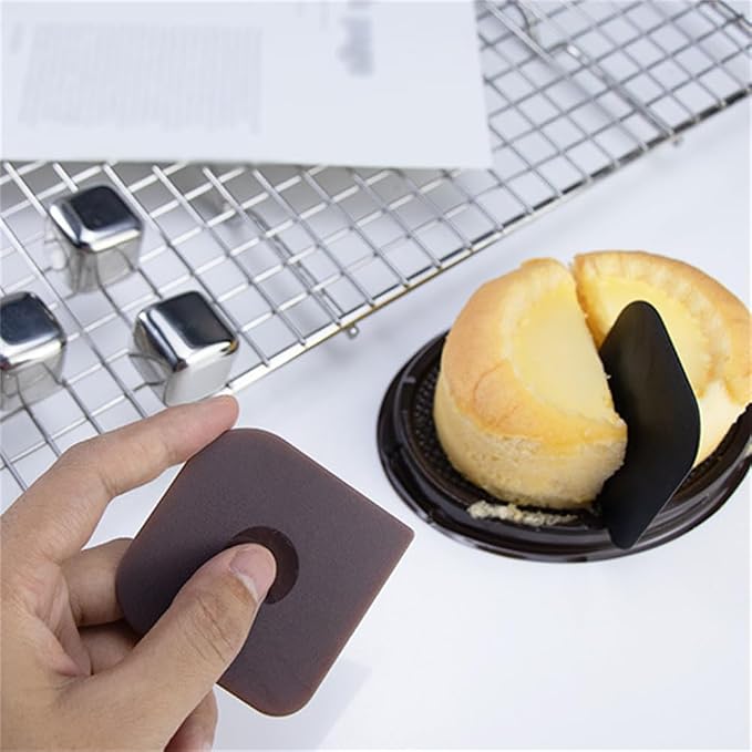 Pan Scraper, 3 Pcs Pot Scraper Plastic, Pot Scraper Non Scratch for Cast Iron, Pot and Pan Cleaning, Practical Scraper Kitchen Tool