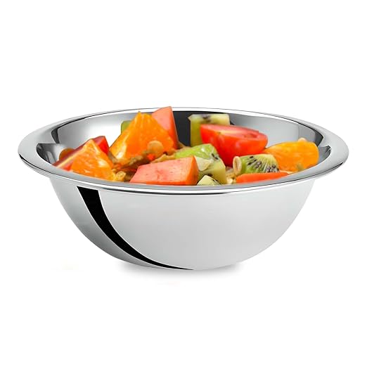 OCS Parts 0.75 Quart Mixing Bowl | 7-Inch Stainless Steel Professional Grade Flat Base Mixing Bowls for Home and Commercial Kitchens | Dishwasher Safe