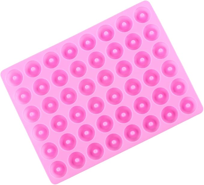 Donut Silicone Gummy Mold Mini Donut Ring Chocolate Candy Molds Pink