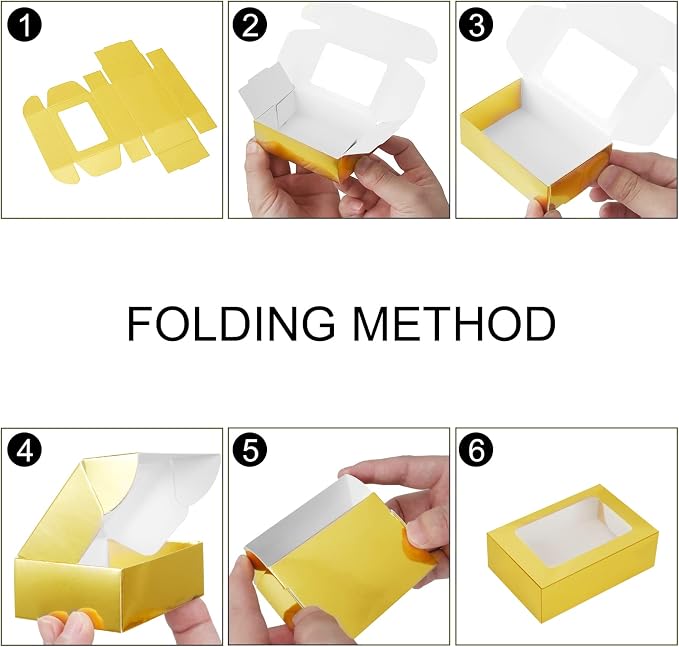 COTOPHER Soap Box, 30Pcs Small Soap Packaging Boxes 3.5x2.35x1.2 Inch Mini Kraft Boxes with Window Soap Boxes for Homemade Soap Candy Chocolate Bakery Cookies Soap Packaging