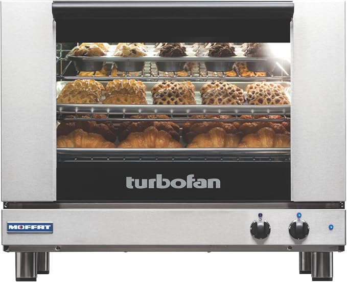 Moffat Turbofan E28 Series Full Size Countertop Electric Convection Oven, Single Deck, Manual Control, 220-240v/50/60/1ph
