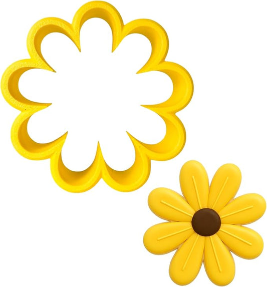 Daisy Cookie Cutter 3 in - H.O. Foose USA Cookie Cutters - Made in USA (3D Printed PLA Plastic)