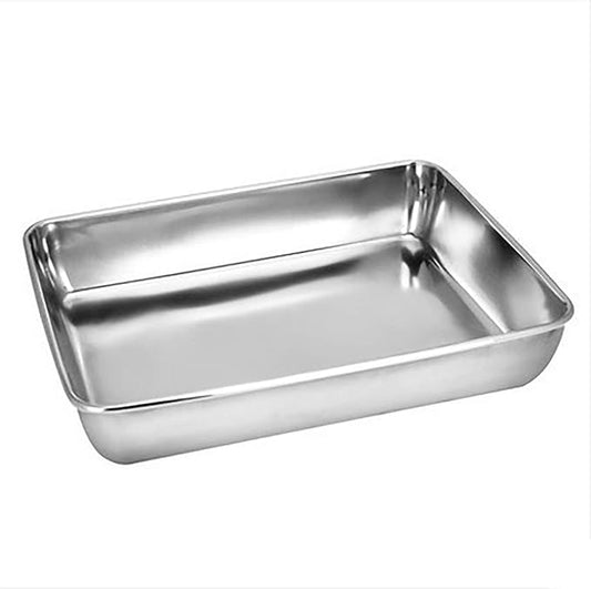 Sheet Pan,Cookie Sheet,Heavy Duty Stainless Steel Baking Toaster Oven Jelly Roll Pan,Deep Edge,Superior Mirror Finish, Dishwasher Safe (16.2x12.6x2.4 inches)