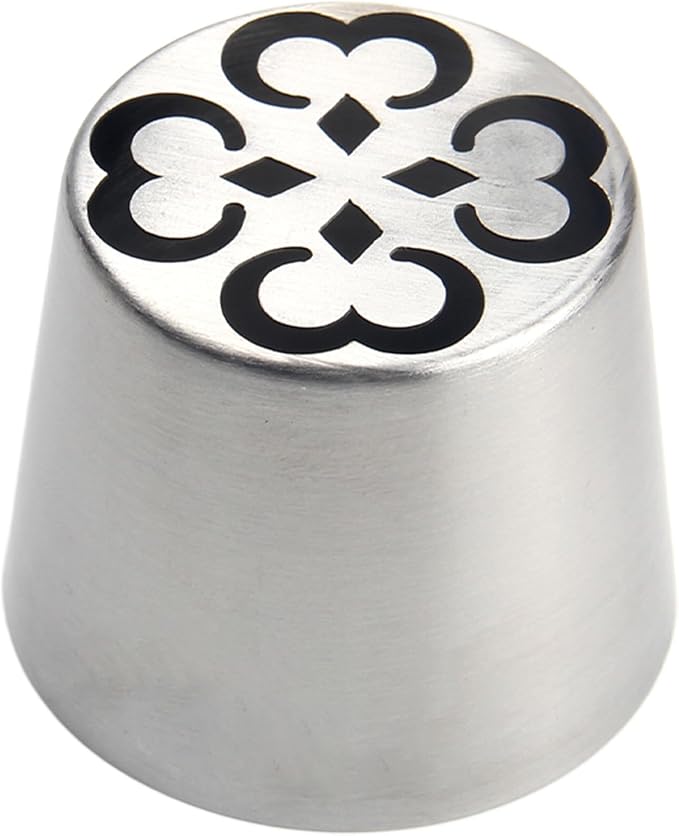 Extra Large Russian Piping Tips - Stainless Steel Flower Nozzles Set for Cake Decorating, Rose & Floral Icing Tips for Cupcakes, Cookies Professional Baking Tools (XXL, Style 52)