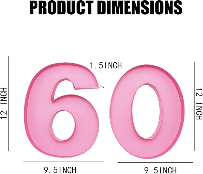 12inch Cardboard Number Fillable Food Tray Box for Charcuterie, Cupcake Arrangement, Birthday Anniversary (Pink, 60&90)