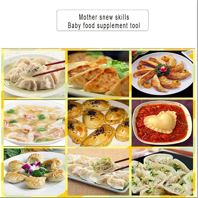 Ravioli Cutter Stamps with Roller Wheel Round Mold with Wooden Handle and Fluted Edge Pasta Press Pasta Cutter for Home and Kitchen Use- 1.3" Diameter