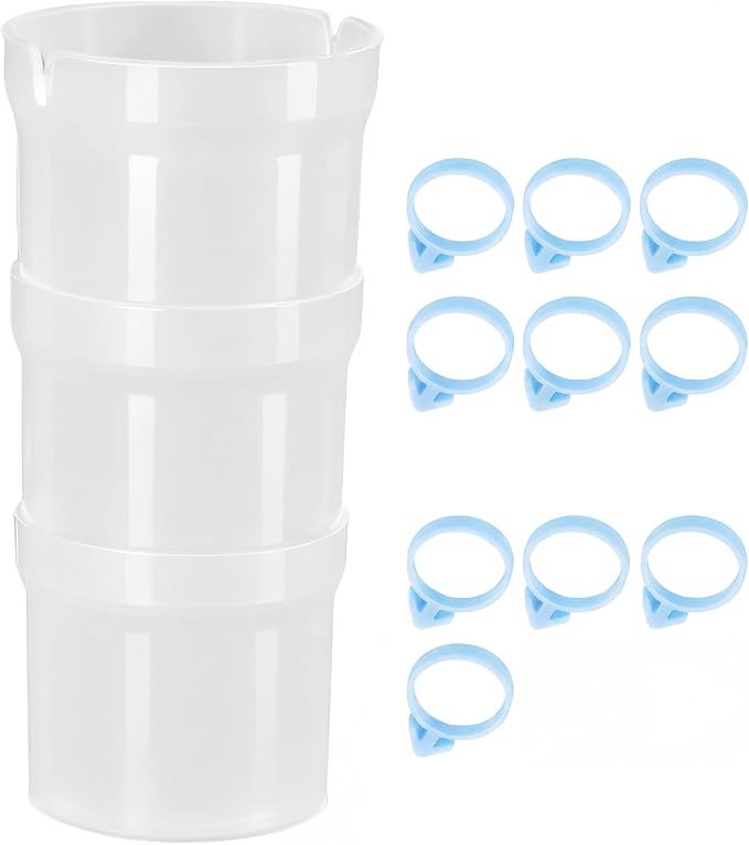1-Pack Pastry Bag Holder Cake Decorating Supplies with Piping Tip Organizer & Piping Bag Clips, Perfect for Dessert Icing & Pastry Baking