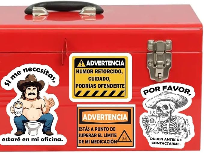 Funny Spanish Sticker | Sarcastic Meme Waterproof Decals for Adults, Helmets, Hardhat, Laptops, Water Bottles, Scrapbooking