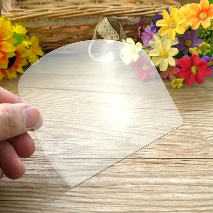 Flexible Transparent Plastic Cake Scraper Smoother for Bread Pastry Chef Bakery Cake Decorating Supplies (5PCS)