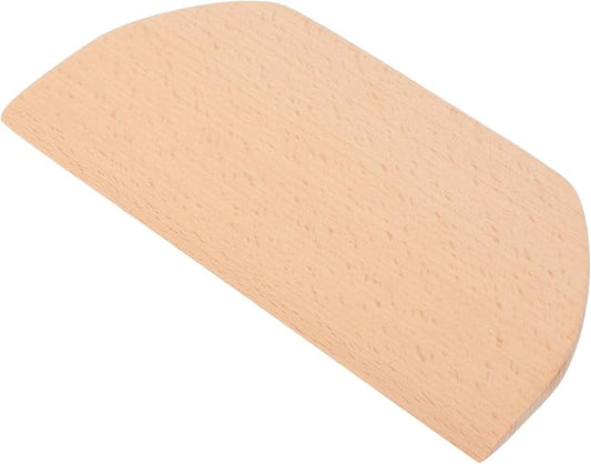 Wooden Dough Scraper Multi-functional Flour Cutter and Scraper Tool for Baking Non-stick Design for Cutting Dough Pizza and Cakes