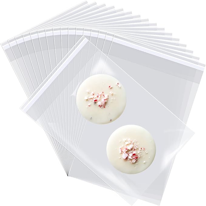 400 Pcs Cellophane Bags, 3x5" 2.8 Mils Cookie Bags for Packaging, Small Cellophane Bags Self Adhesive, Cello Bags Small Clear Plastic Bags for Candy, Dessert, Bakery,Jewelry, Crafts