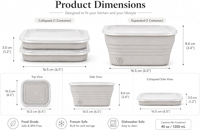 Pizza Dough Proofing Box Set of 3, Collapsible Dough Bowl Containers with Airtight Lids, Bread Proofing Box for Sourdough and Artisan Loaves, Stackable Bread Proofer for Home Bakers