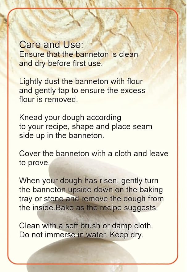 10 Inch Round Banneton Proofing Basket Natural