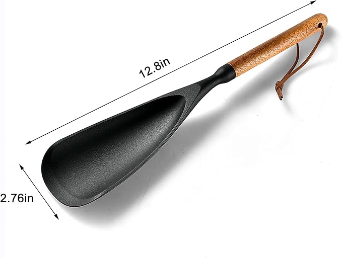 Silicone Spatula Spoon for Cooking and Baking, Heat Resistant Flexible Non-Stick Kitchen Utensil with Ergonomic Handle, Multi-Purpose Tool for Flipping, Scraping, Mixing, and Food Prep