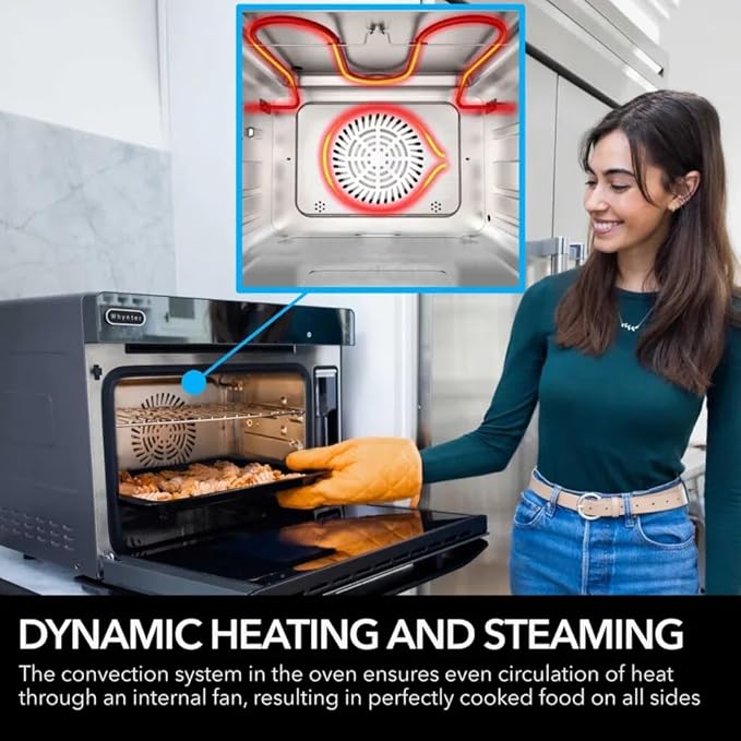 Whynter Combi oven 10-in-1 Multi-Function Steam,Air Fryer, Broil, Bake, Yogurt Maker, Dehydrator, 2026 Edition, Intelligent Convection 40 Quart Large Capacity Counter Top TSO-488GB-2