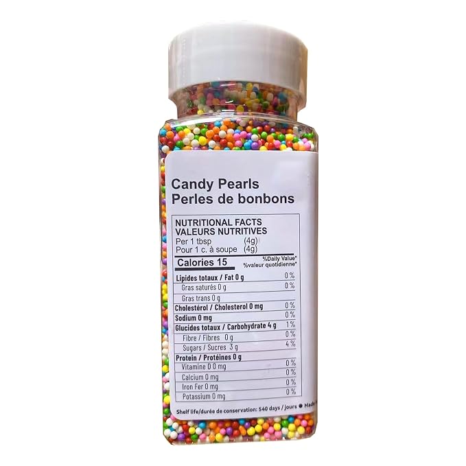 Sentovac Edible Rainbow Nonpareils Sprinkles 2mm Colorful Mini Peals Sprinkle for Cake Decorating Sugar Candy Baking Cookie Cupcake Topper Decorations Wedding Party Valentine Supplies