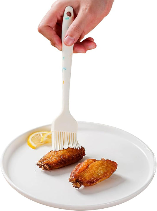 Silicone Basting Brushes, BPA-Free Pastry Brush for BBQ | Heat-resistant silicone brush with stainless steel core. Ideal for BBQ, grilling, baking, roasting and kitchen cooking