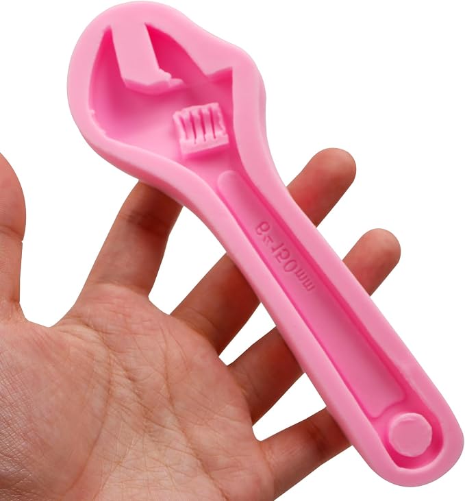 Hand Tools Silicone Molds, Wrench Fondant Molds for Cake Decoration Candy Cupcake Topper Cake Polymer Clay Crafts Epoxy Resin