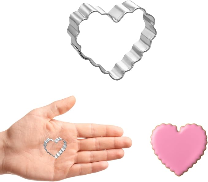 Foose Cookie Cutters Mini Geometric Shape Cookie Cutter 3 Piece Set with Recipe Card, Made in the USA
