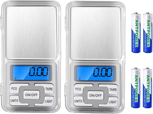 Digital Pocket Scale, 500g Capacity High Precision Balance of 0.01g, Mini Electronic Grams Reloading Scale, Food Scale, Jewelry Scale, Kitchen Scale