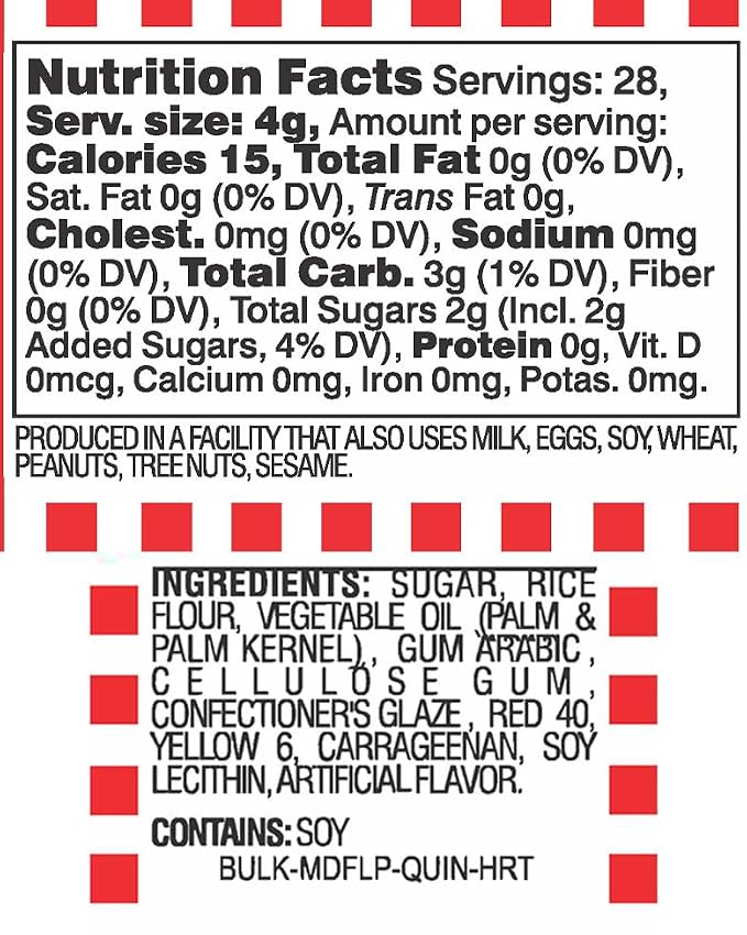 Red Hearts Sprinkles 4 oz, Sprinkles For Cake Decorating, Baking, Ice Cream & More, The Hampton Candy Company