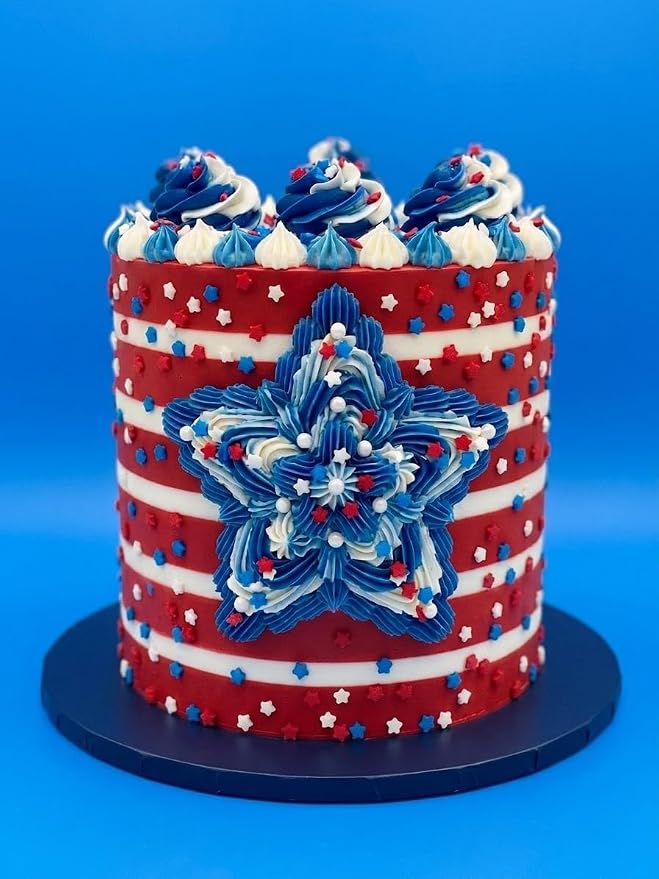 Sprinkles | Colored Sugar | Patriotic Sprinkles | Red white and blue sprinkle | Cocktail sugar | Cupcake sprinkle | Cake sprinkles | Manvscakes | 3 ounces