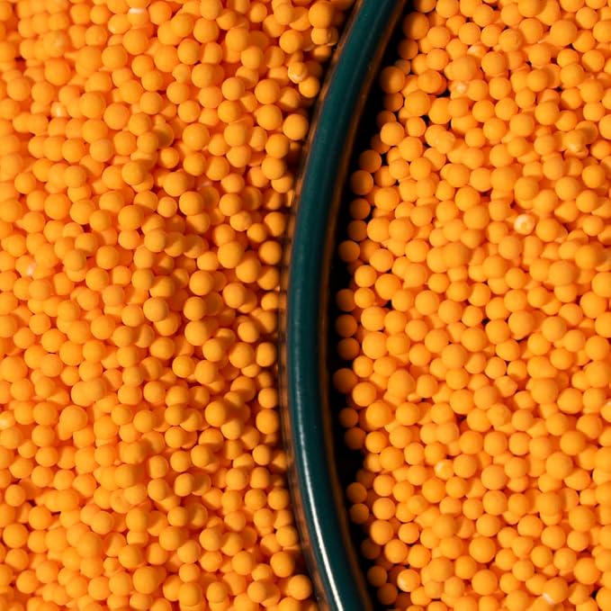 Sprinkles,Orange Edible Pearl Sprinkles for Cake Decorations, Baking, Ice Cream, Cookies, Cupcake Topper Edible Pearls Sprinkles - 2mm Matte White Sugar Pearls for Cake Decorating 130g/4.6oz1 Bottle (2mm orange)