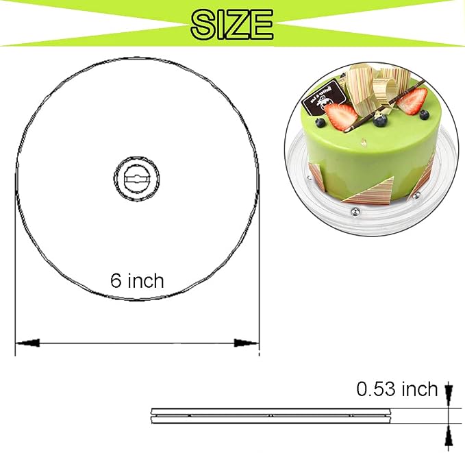 Cookie Decorating Kit Cookie Decorating Supplies with 1 Acrylic Turntable, 6 Cookies Fondant Brushes 6 Scribe Needle Royal Icing Tools