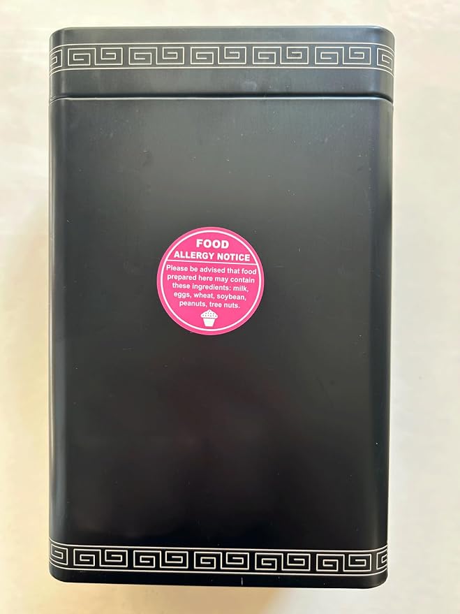 Allergy Warning Sticker,1.5inch 300pcs Round Pink Allergy Warning Sticker for Cake Shop,Party,Restaurants