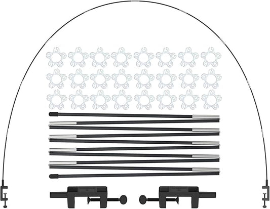 LANGXUN 12ft Black Table Balloon Arch Kit, Balloon Arch Stand Frame For Birthday Party Wedding and Graduation Decorations, Christmas Decort Baby Shower Bachelor Party Supplies