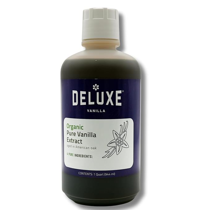 Organic Pure Vanilla Extract 32 oz Quart