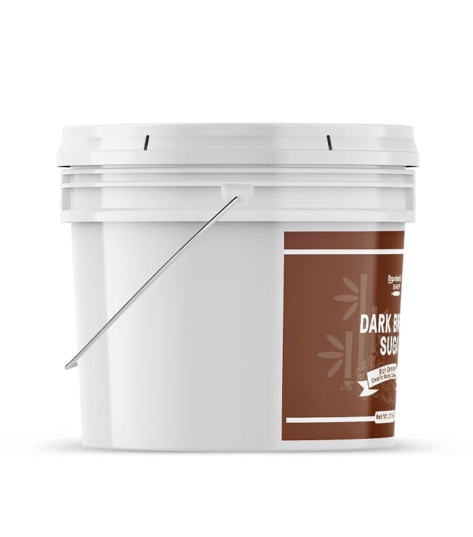 Unpretentious Dark Brown Sugar, Great for Baking, Rich Caramel Flavor, Sweetener (192 Ounces)