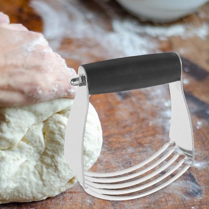 COHEALI Heavy Duty Stainless Steel Dough Blender Pastry Cutter Butter Mixer for Baking Effortless Flour Mixing and Scraping Tool Kitchen Essential for Home and Professional Bakers