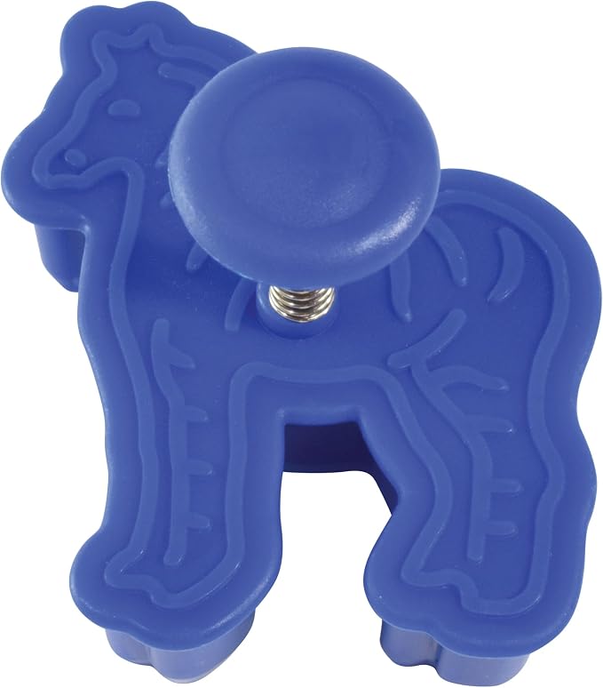 R&M Animal Collection Pastry & Cookie Cutter set of 4. Assorted Designs and Colors, Zebra, Lion, Giraffe, Elephant. 2 Inches Assorted Plastic Cookie Cutters