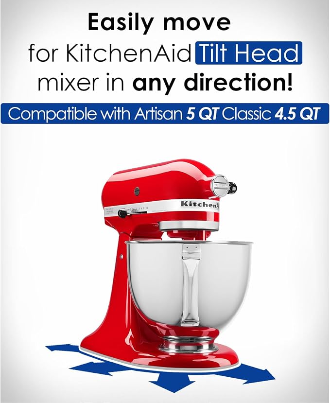 MIMORE Mixer Slider Mat for KitchenAid Stand Mixer 4.5-5 QT Tilt Head, Mixer Mat Compatible with Classic 4.5 QT KitchenAid Mixer Accessories 5 QT Artisan Kitchen Aid Mixer Slider Mat