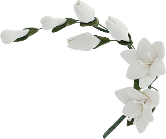 Global Sugar Art Freesia Sugar Cake Flowers Filler Spray, White, 3 Count by Chef Alan Tetreault