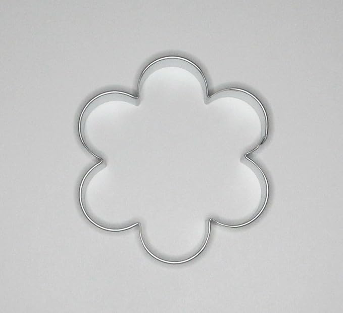 For 4 Fluted Scalloped Circle Round Cookie Cutter Tart Biscuit Tin Steel Flower
